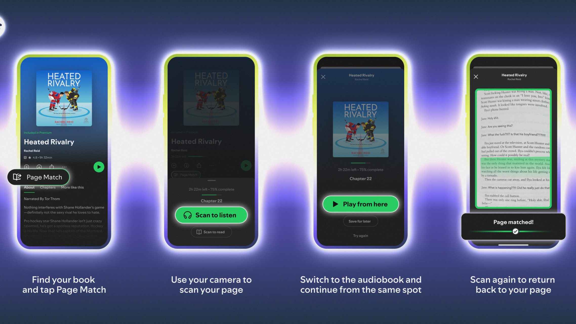 Liefert die Anleitung für "Page Match" gleich mit: Spotify.