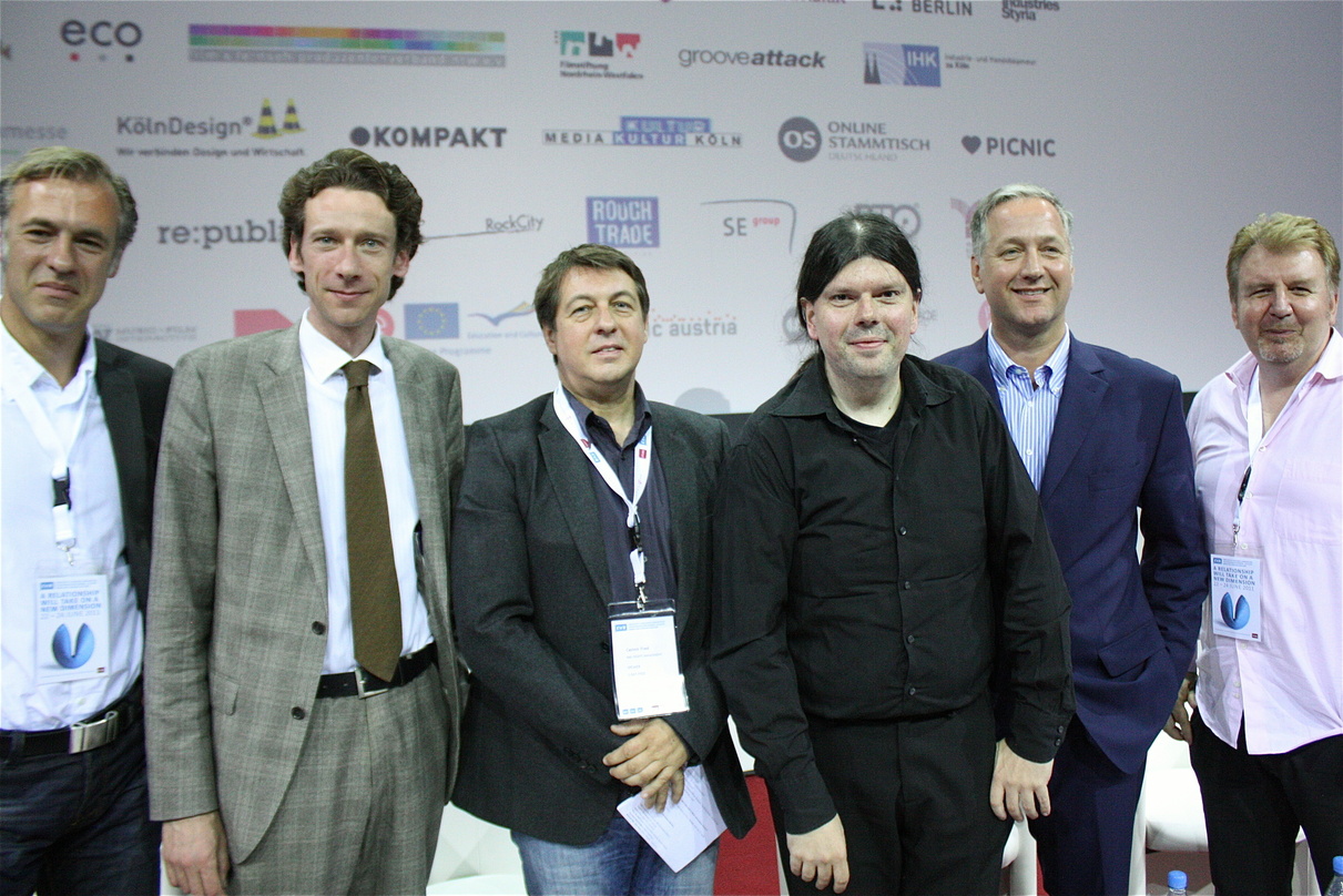 Content ist King (v.l.n.r.): Das behaupteten in Köln zumindest Christian Hasselbring, Konstantin Neven DuMont, Fred Casimir, Michael Heise und Peter Kerckhoff mit Moderator Steve Blame