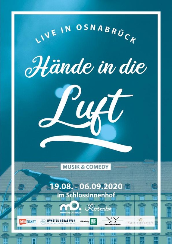 Optischer Hinweis auf die Reihe: das Plakatmotiv zu "Hände in die Luft"