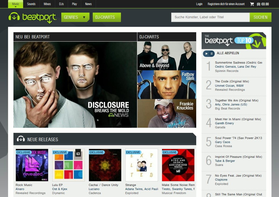 Mit neuem Inhaber: Der Downloadshop Beatport