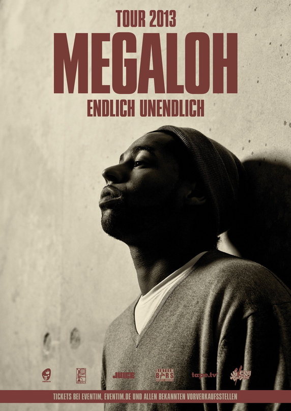 Blickfang: das Plakat zur Megaloh-Tour