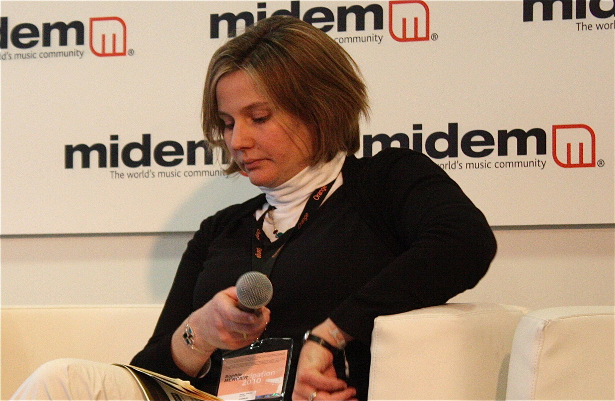 Zufrieden auf der Midem: Sophie Mercier