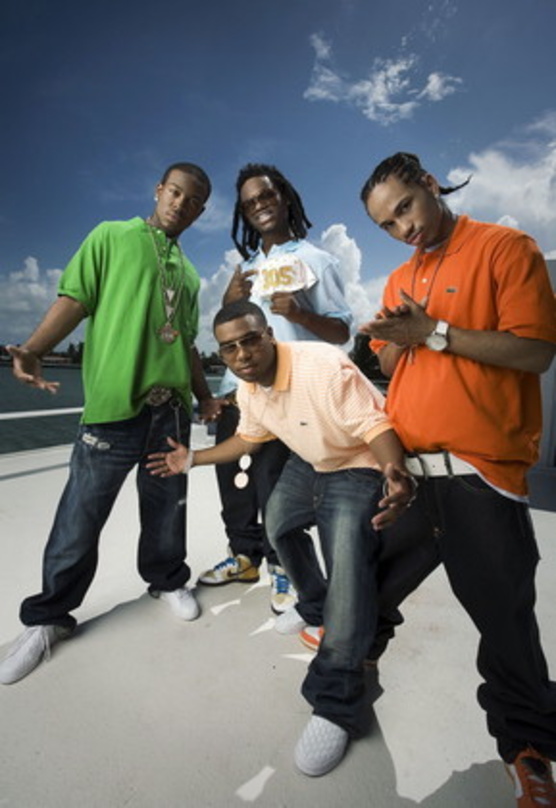 Posieren auf der Charts-Promenade: Pretty Ricky in Miami ...