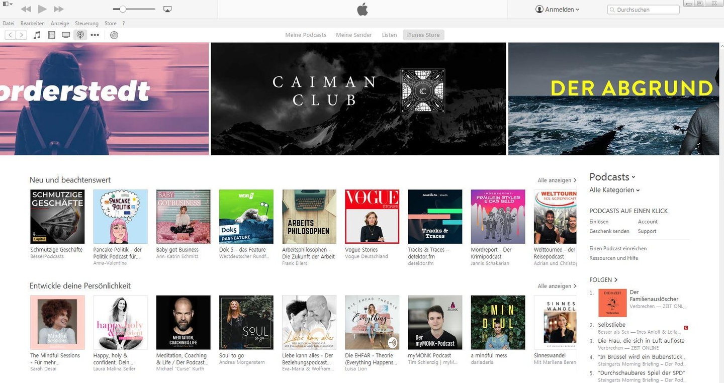 Nimmt bei Podcasts bisher nur eine Moderatoren-Rolle ein: Apple, hier mit iTunes