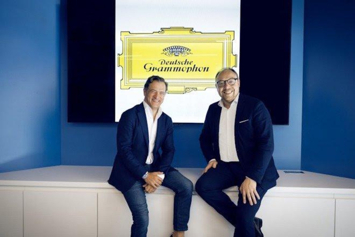 Besiegelten die Zusammenarbeit: Renaud Capuçon (links) und Clemens Trautmann