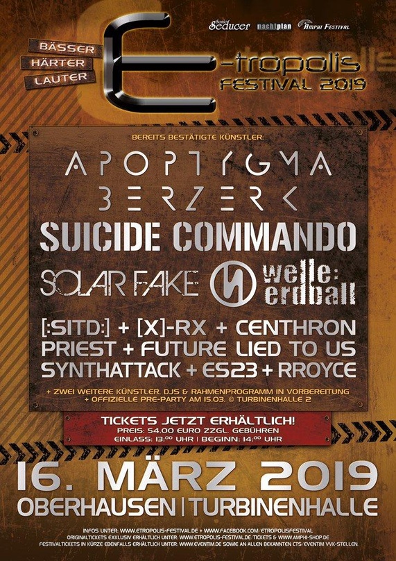 Optischer Aufhänger zum Festival: der E-Tropolis-Flyer