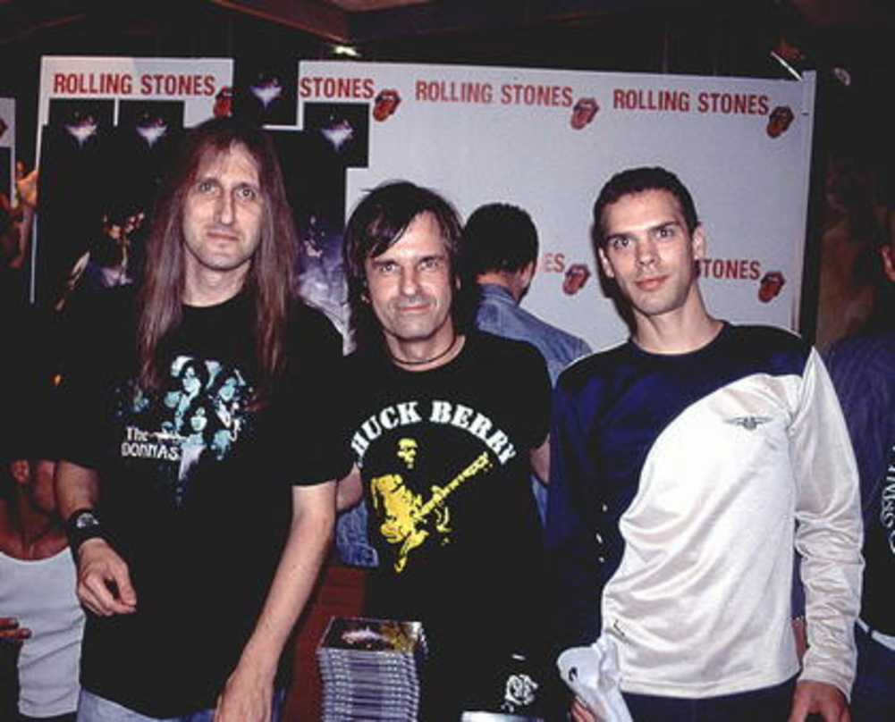 Kümmerten sich persönlich um die Stones-Fans im Kino (v.l.n.r.): Stefan Koller, Christoph Hobein und Matthias Kapps (alle Media Markt München)