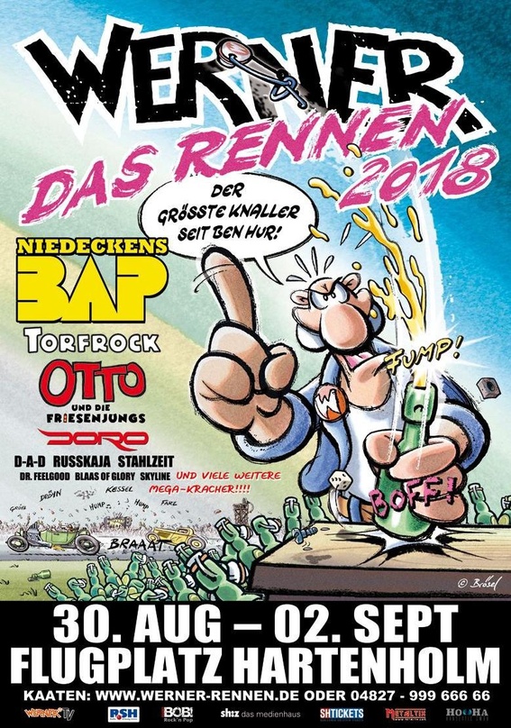 Namensgeber des Festivals: Die Comicfigur Werner