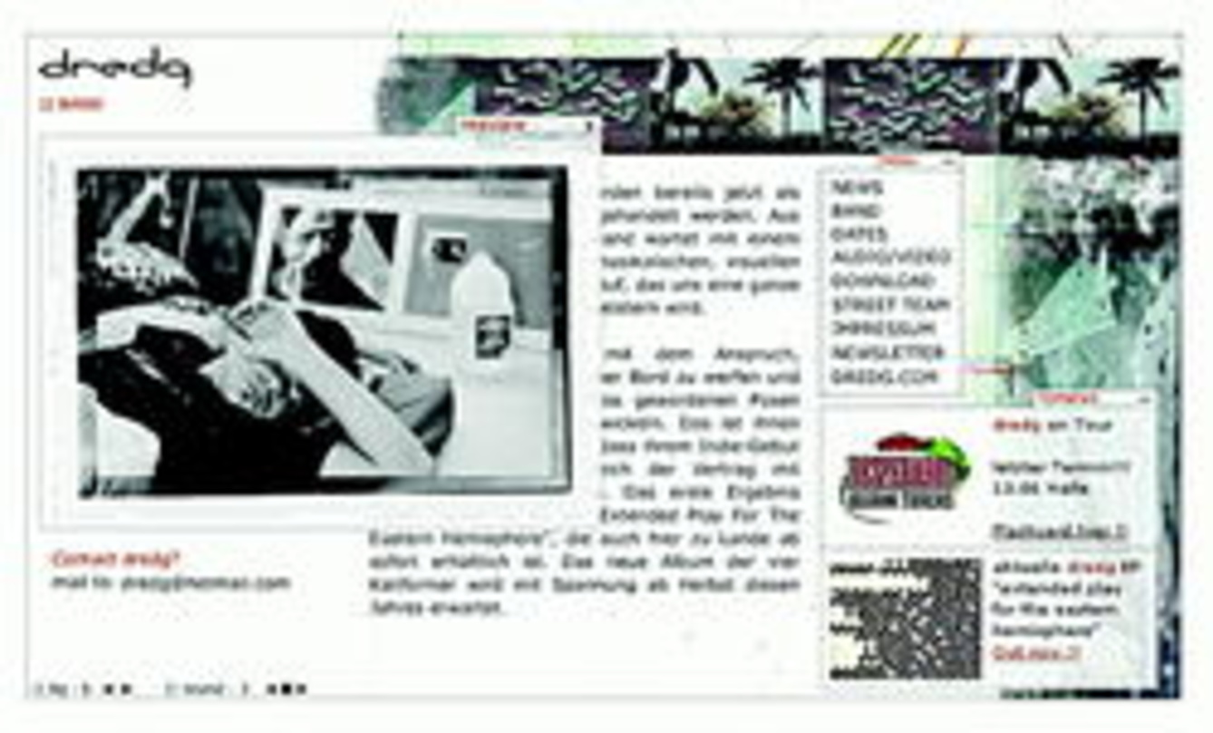 Ausgestattet mit Content Management System von webGroove: Künstlerwebsite im Flash-Format