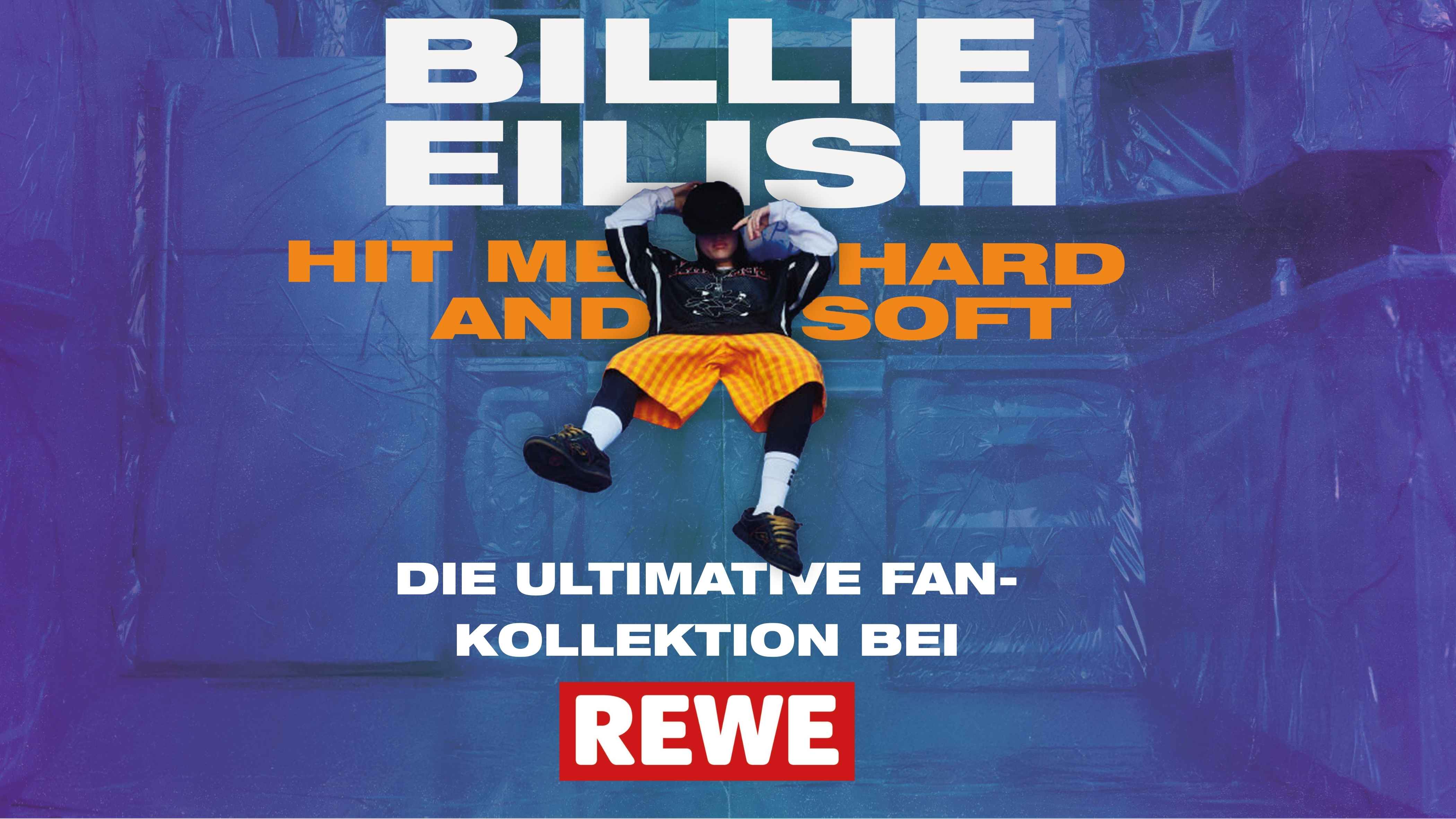 Neben Gurken, Tomaten & Co. im Rewe: Billie Eilish.