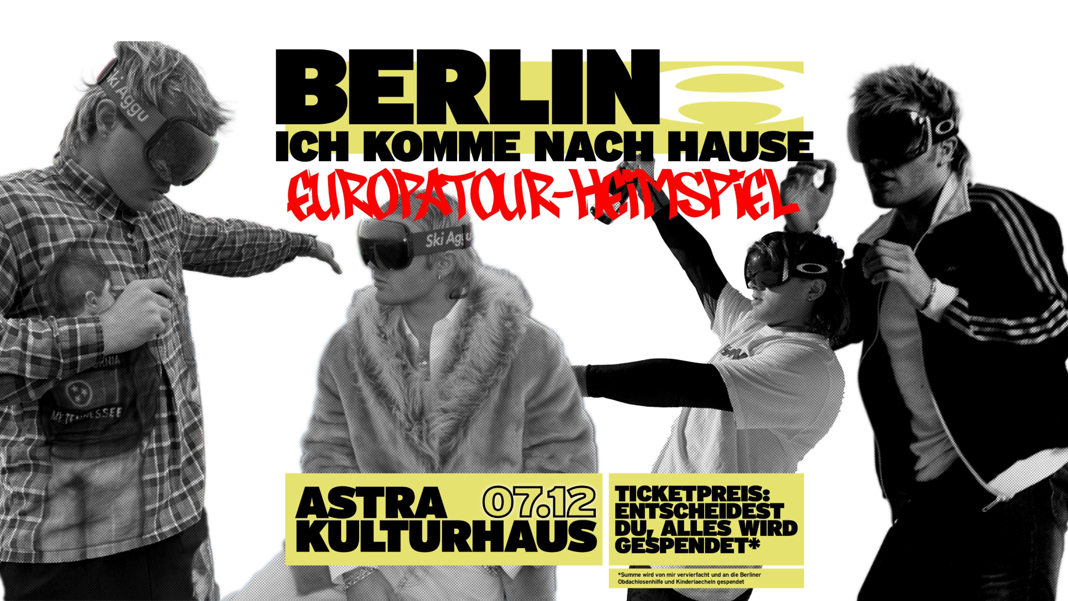 Für den guten Zweck: Ski Aggu live im Astra Kulturhaus.