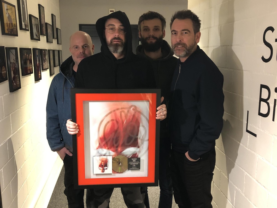 Gruppenbild mit Gold (von links): Bernd Blankenburg, Sido, Antoine Perret und Ivo Sacchi