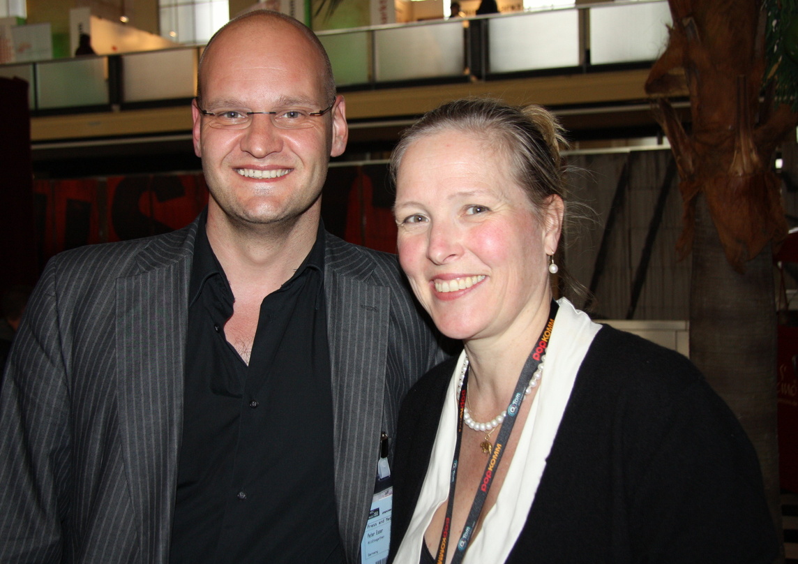 Ausgezeichnet: Amke Block, hier mit audiomagnet-PR-Manager Peter Esser bei der Berlin Music Week 2010