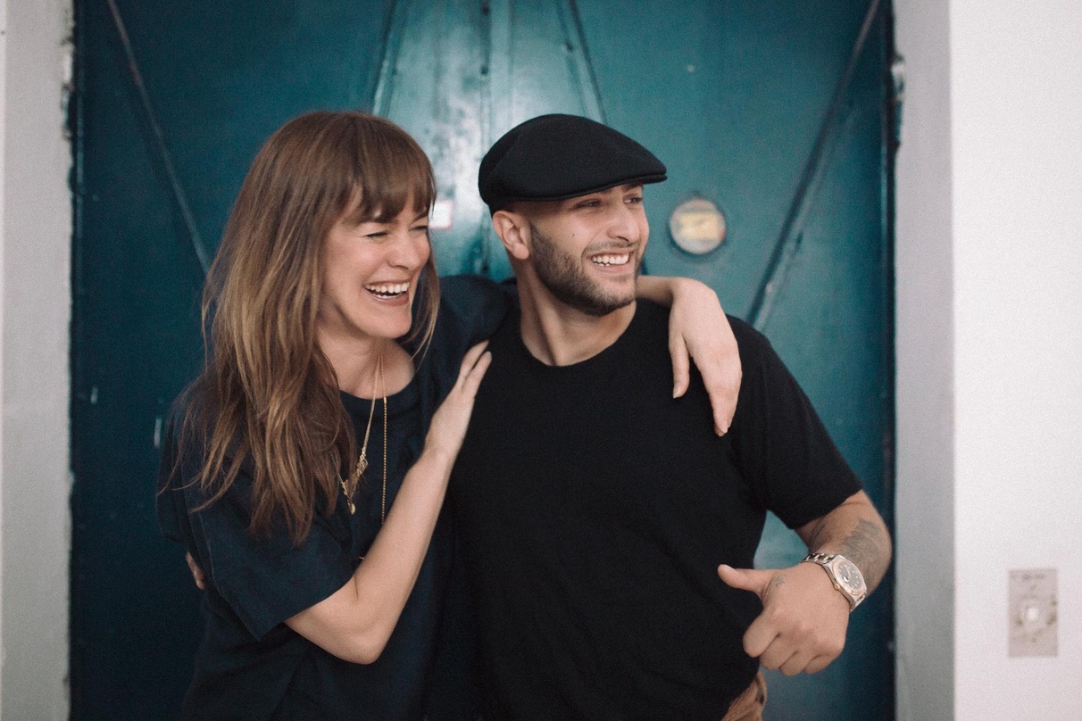 Arbeiten nun miteinander: der Rapper Nimo und Natascha Augustin (Warner/Chappell)