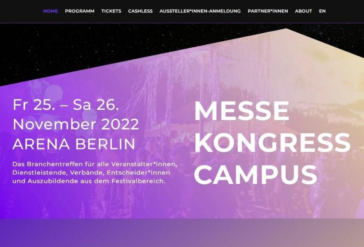 Steigt am 25. und 26. November: der Branchentreff Future Of Festivals