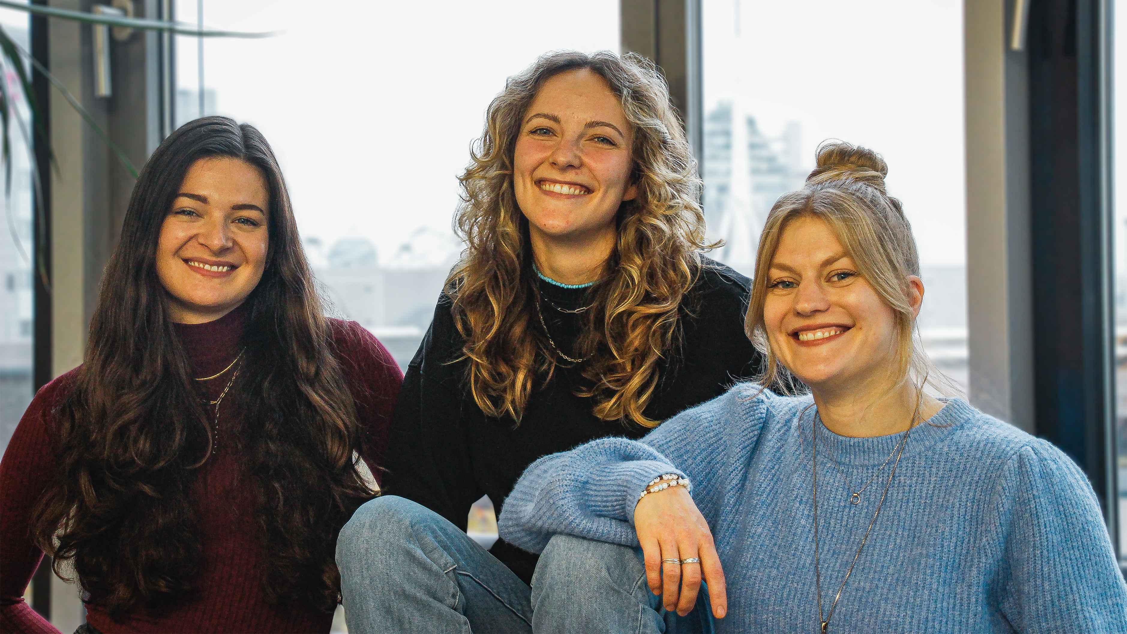 Senken den Altersdurchschnitt im a.s.s.-Tean (von links): Jill Kremser, Anne Quaas und Luise "Lotta" Chmielarski.