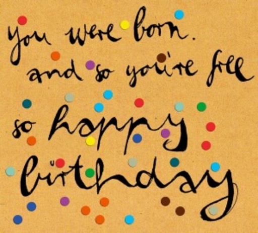 Diverse – You Were Born. So You're Free. So Happy Birthday