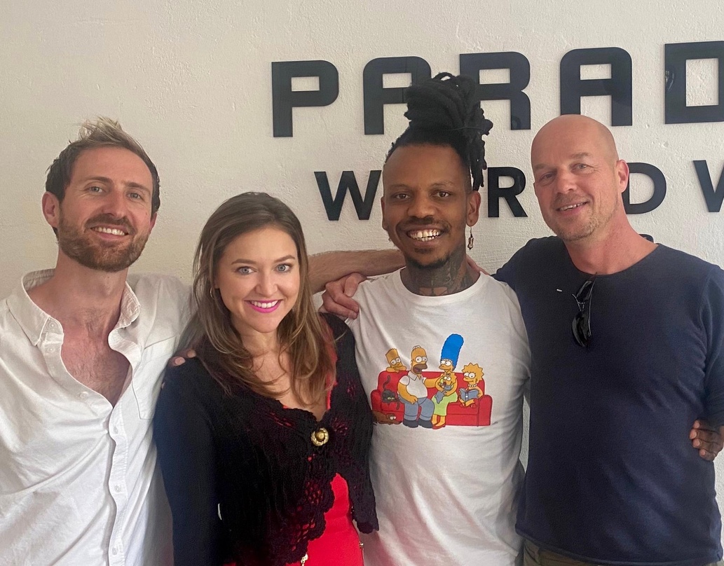 Arbeiten nun zusammen: Mike Kelly, Sarah Jane Nicholson (beide Paradise Africa), Floyd Lavine (Afrikan Tales) und Ralph Böge (Paradise Germany)