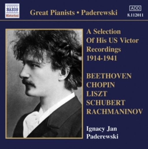 Ignacy Jan Paderewski – A Selection Of His US Victor Recordings 1914-1941 (Great Pianists)