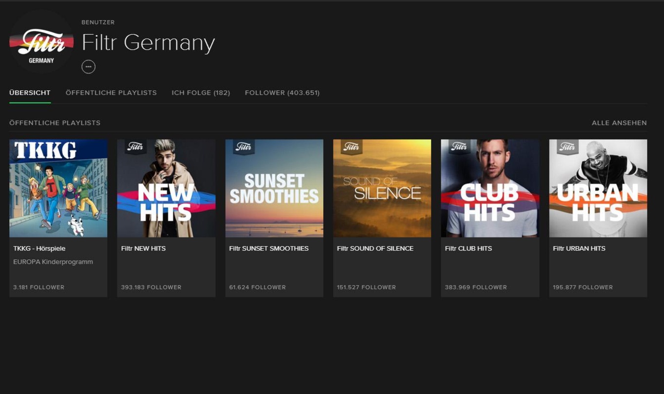 Gewinnt beständig Freunde: Filt Germany
