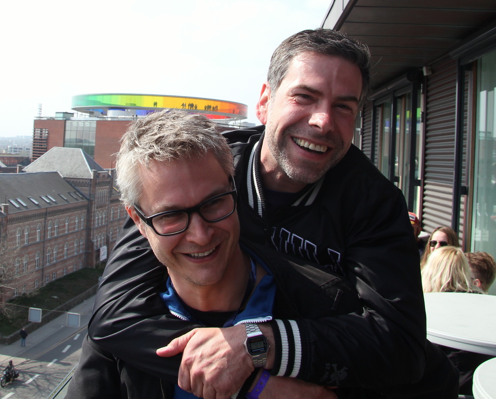Reisen viel: Florian Brauch (links) und Florian Böhlendorf von Sparta, hier beim Spot Festival