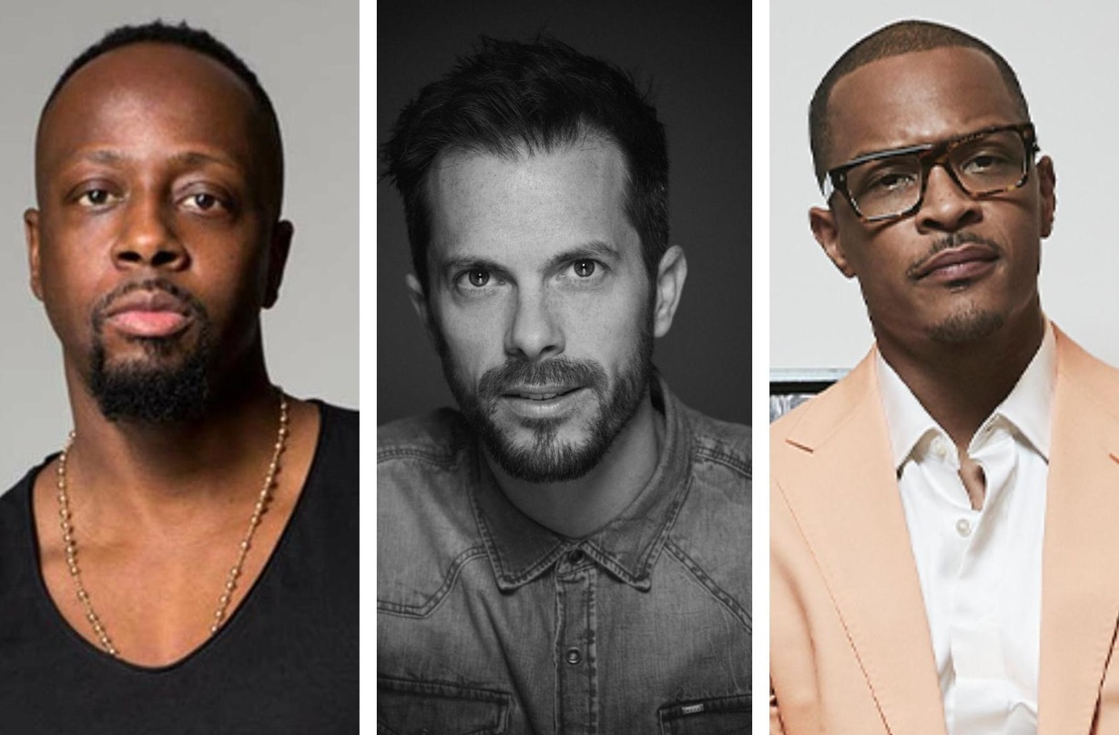Mischten bei der Midem mit (von links): Wyclef Jean, Alexandre Deniot und T.I.