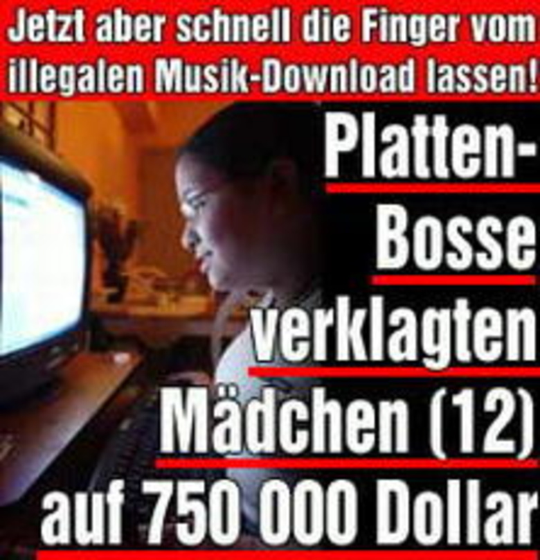 So sieht die Reaktion auf die RIAA-Aktion in der "Bild" aus