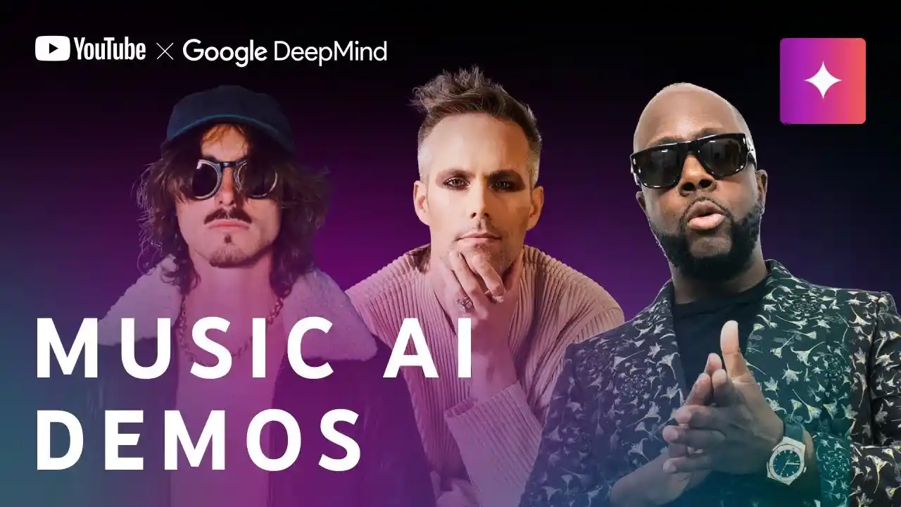 Stellten Music AI Sandbox vor (von links): Marc Rebillet, Justin Tranter und Wyclef Jean