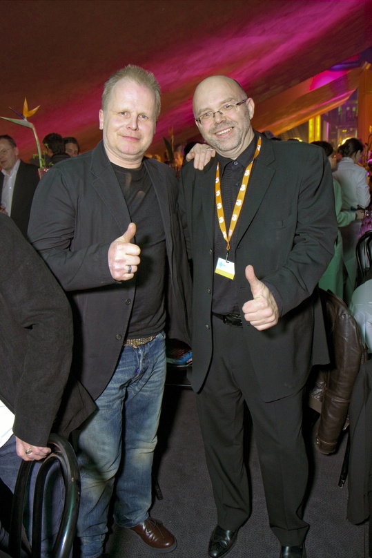 2008 zum letzten Mal dabei: Mario Rossori mit Amadeus-Sieger Herbert Grönemeyer