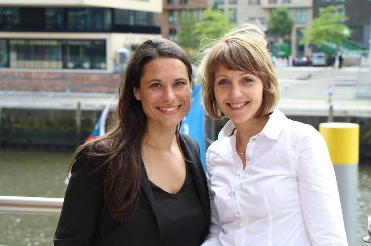 Initiatoren des Gründerwettbewerbs: Sanja Stankovic (links) und Sina Gritzuhn