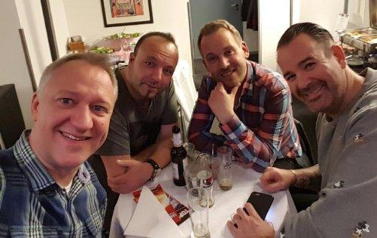 Arbeiten in Verlagsfragen mit BMG zusammen (von links): die Junkx Guido Kramer, Jürgen Dohr, Dennis Bierbrodt und Stefan Dabruck, hier ohne Robin Schulz