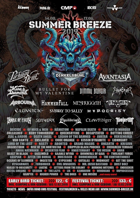 Kündigt das Happening an: der Flyer zum Summer Breeze