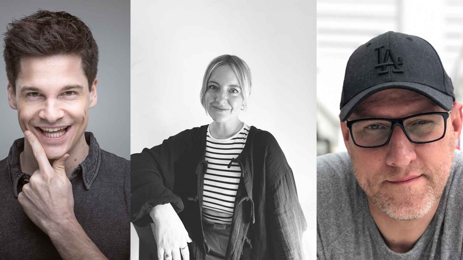 Arbeiten künftig zusammen (von links): Alain Frei, Lara Aupke (MTS Live) und Heiko Neumann (Management Alain Frei.