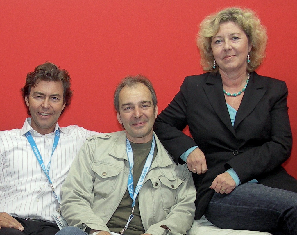 Mit IMMF und IMUC auf der Reeperbahn: IMUC-Präsident Wolfgang Weyand (l.), Volker May (IMMF) und Karin Heinrich (IMUC)