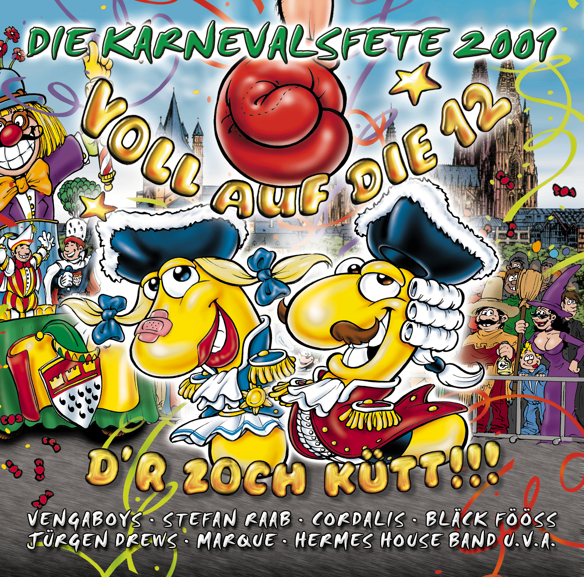 Diverse – Voll auf die 12 - D'r Zoch kütt!!! Die Karnevalsfete 2001