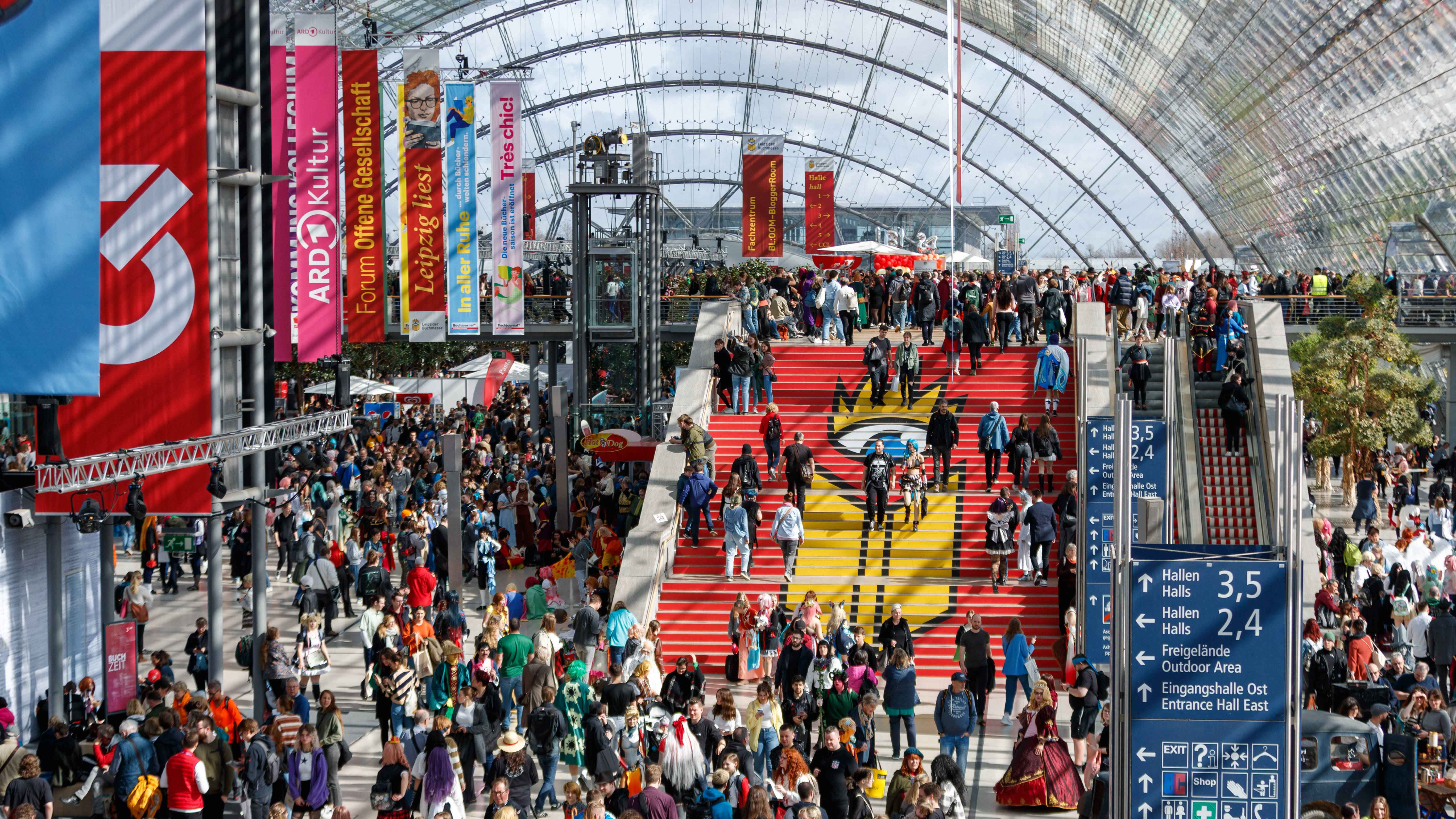 Profitierte sicherlich vom stabilen Hörbuch- und Buchmarkt: die letzte Ausgabe der Buchmesse Leipzig im März 2024.