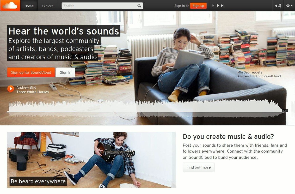Verhandelt angeblich mit den Musikkonzernen über Lizenzdeals: SoundCloud