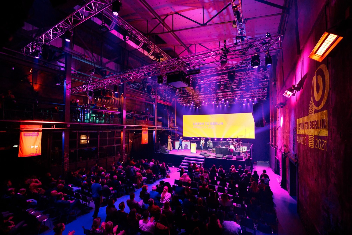 Bildet auch 2022 wieder die Bühne für Listen to Berlin: Awards: das Kesselhaus der Kulturbrauerei