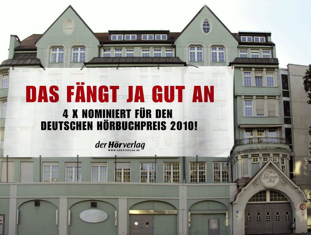 Freut sich über vier Nominierungen: Der Hörverlag am Firmensitz in der Münchner Lindwurmstraße