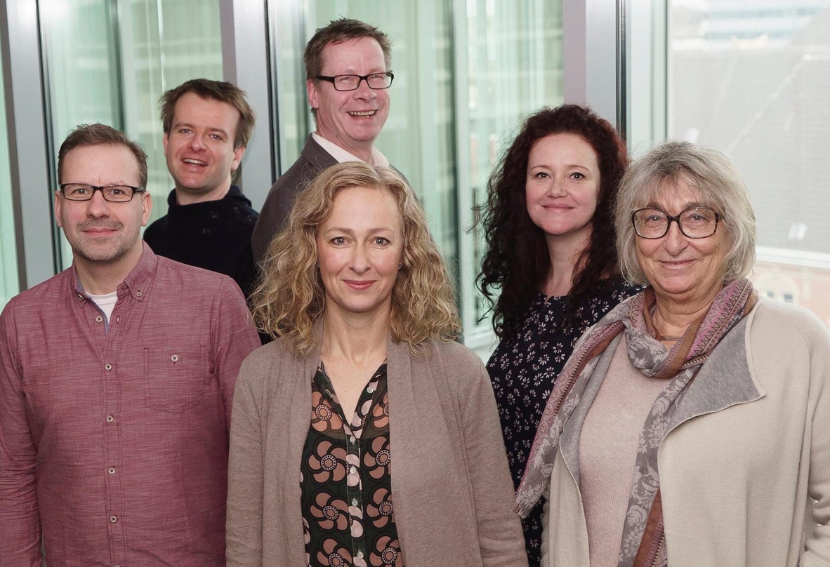 Wählten die besten Hörbücher aus (von links): Die Jury um Lothar Sand, Jörg Hopfgarten, Frank Olbert, Astrid Roth, Cornelia Wichterich und Dr. Ursula Voss