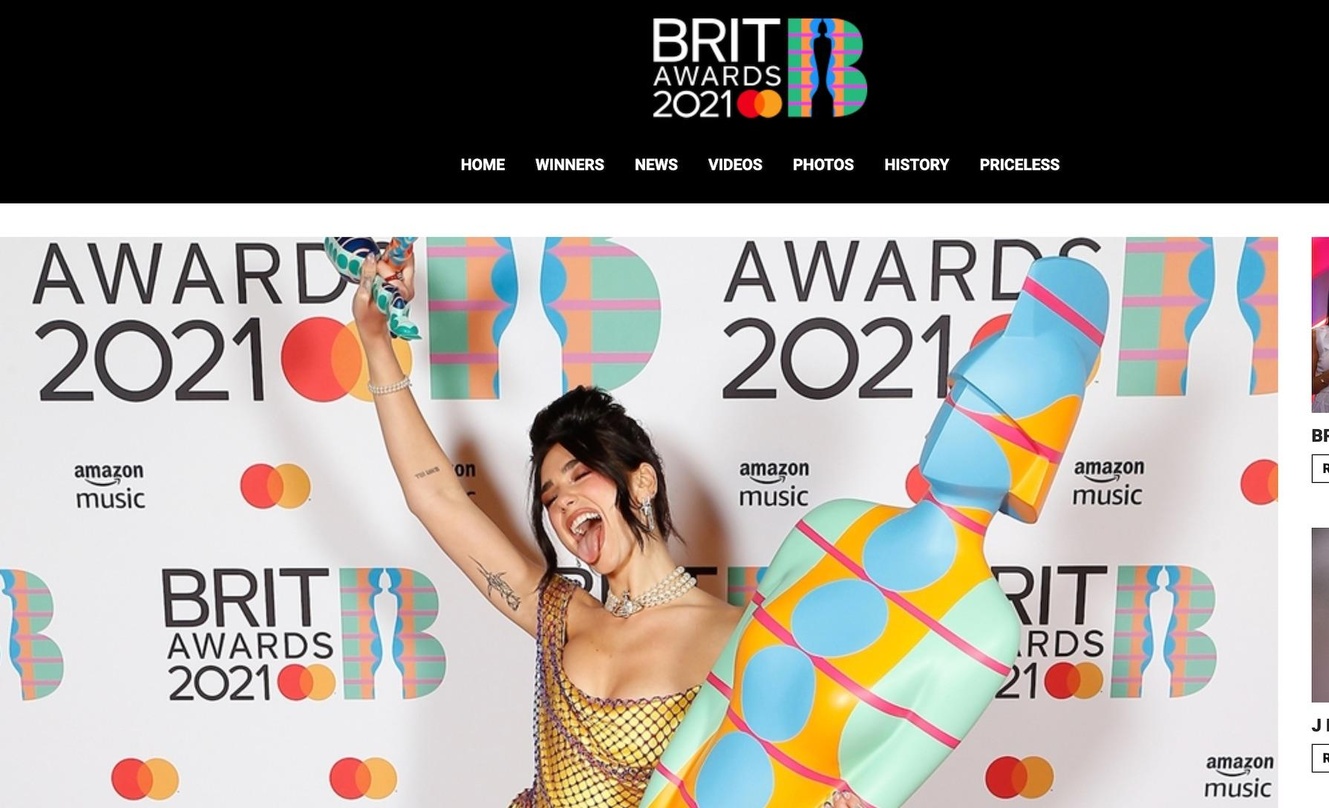 4d6c0c20b489fb631ff1b5be3219e8c94f7a0d67ab2b3274038985ee7ab1ffe5 Doppelsiegerin bei den Brit Awards 2021: Dua Lipa