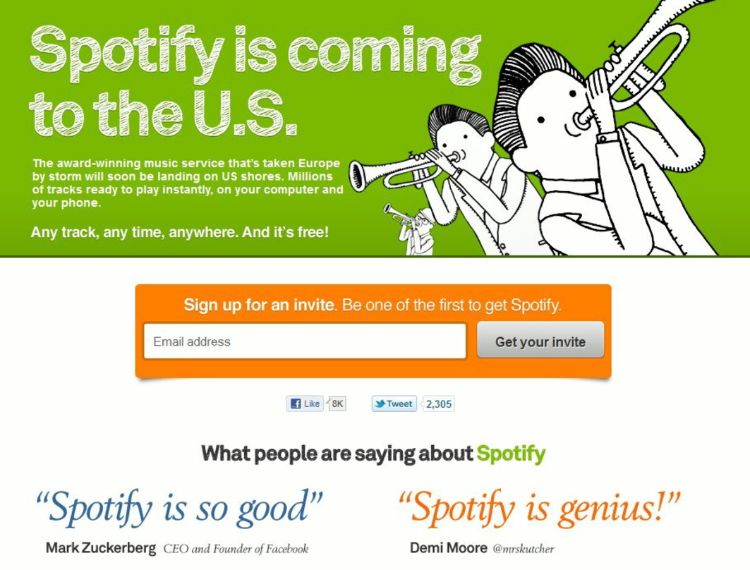 Erfüllte die Erwartungen der US-Musikindustrie bisher nicht: Spotify