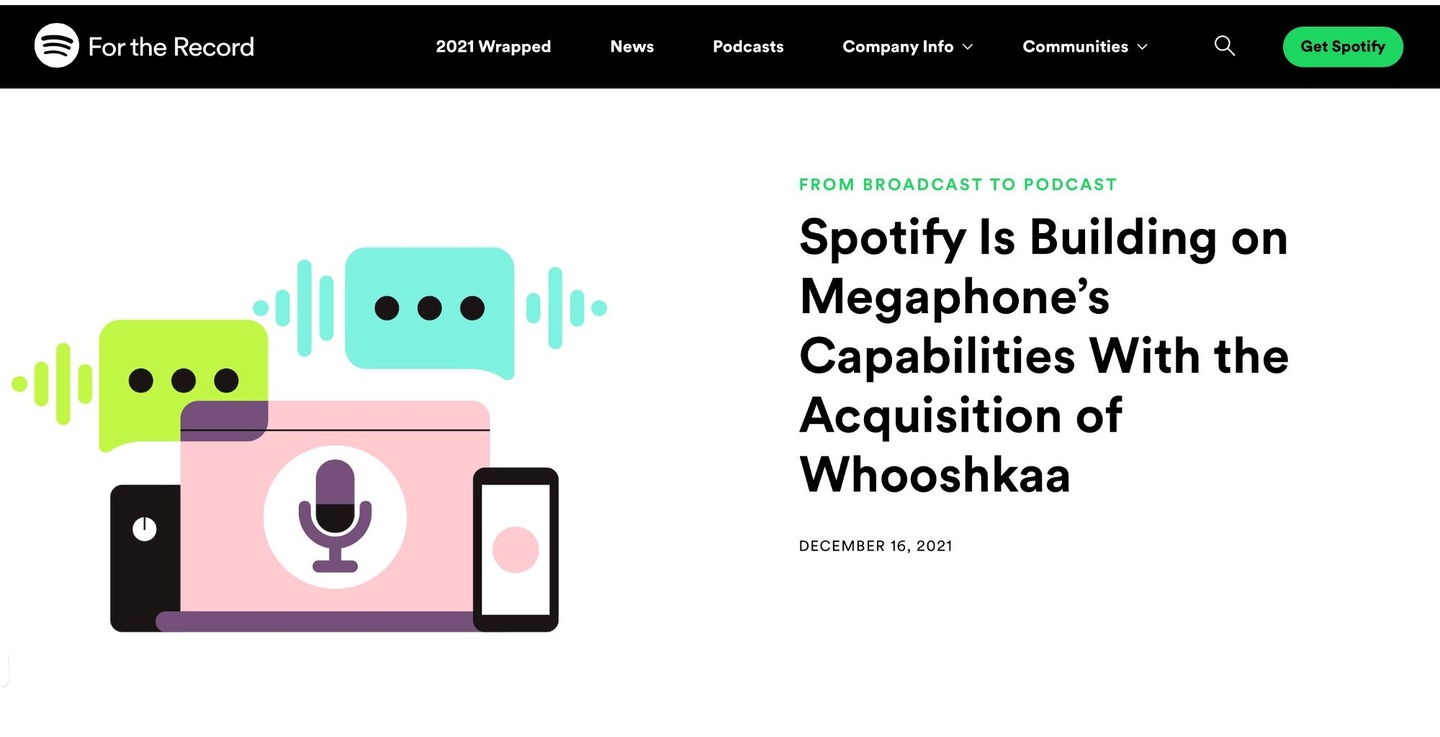 From Broadcast to Podcast: So bewirbt Spotify seine neueste Akquisition
