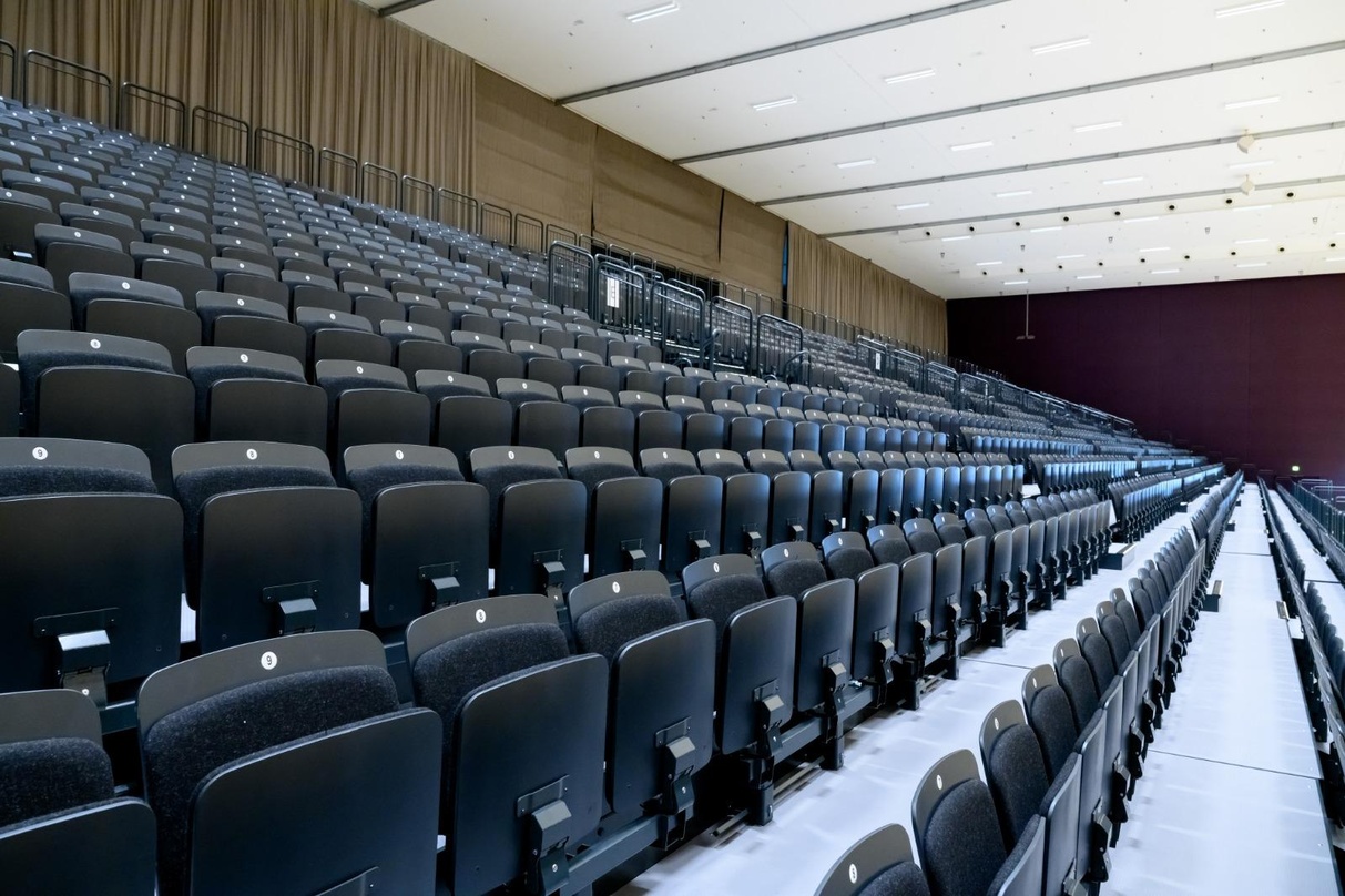 Neu in der Stadthalle Graz: das Tribünensystem