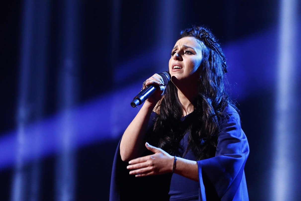 Mehr als neun Millionen sahen ihren Auftritt: Die ESC-Siegerin Jamala bei ihrem Auftritt in der Globe Arena in Stockholm