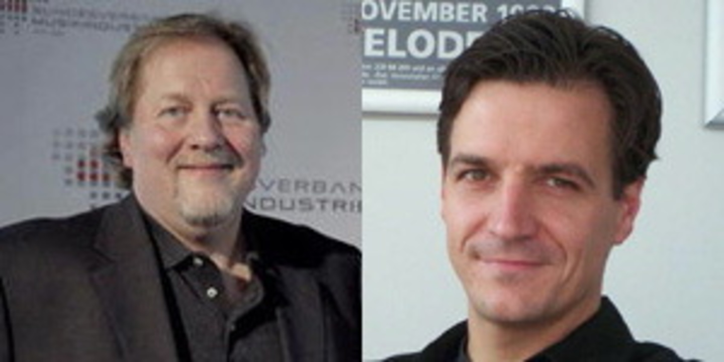 Sprechen beim Reeperbahn Campus über die Zukunft der
Musikbranche: Dieter Gorny (l.) und Christian Diekmann