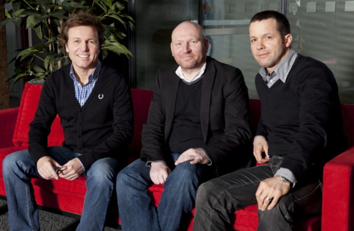 Wollen den Bereich Schlager und MOR bei Warner stärken (v.l.n.r.): Bernd Dopp (Chairman und CEO Warner Music Central and Eastern Europe), Stefan Ultsch und Steffen Müller