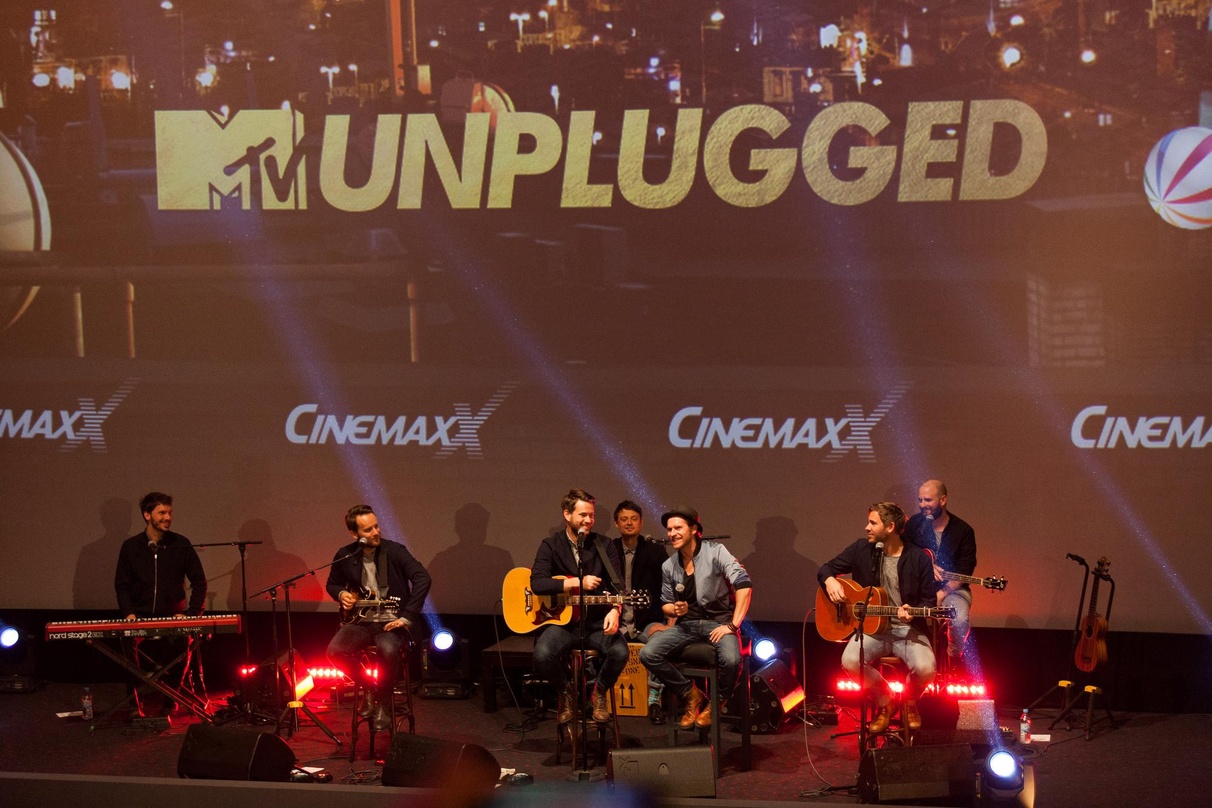 Spielten vor 1000 Fans im Hamburger Cinemaxx: Revolverheld