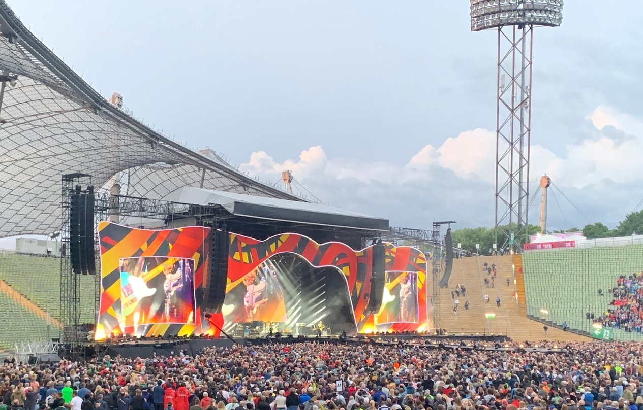 Pünktlich zum Konzertbeginn hörte der Regen auf: die Rolling Stones im Münchner Olympiastadion