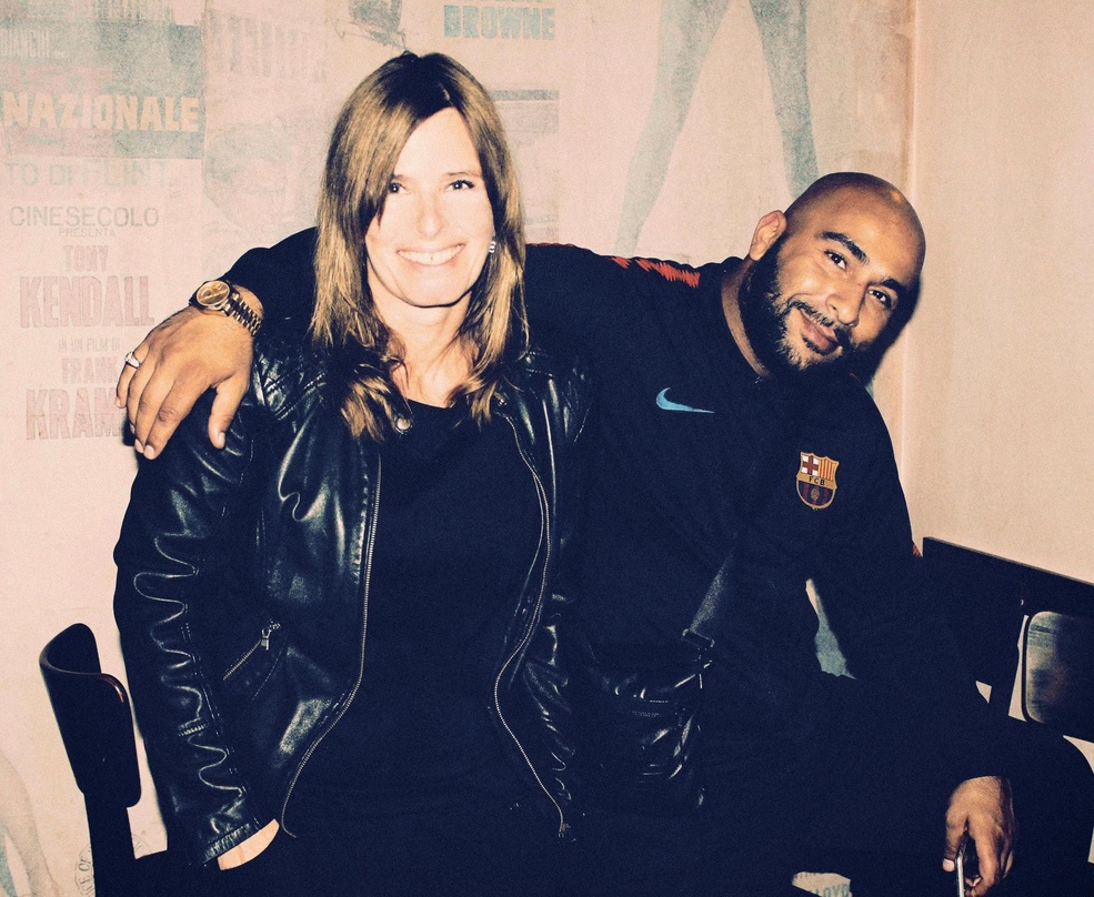 Arbeiten im Bereich Künstlermanagement zusammen: Bettina Wohlgefahrt mit dem Rapper, Schauspieler und Labelchef Veysel Gelin